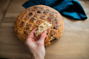 turecky plochy chlieb ramazan pidesi z kvásku